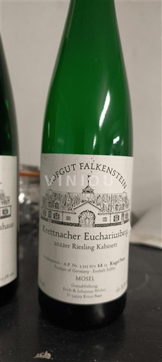 Mosel Hofgut Falkenstein Riesling Kabinett krettnacher Euchariusberg 2022