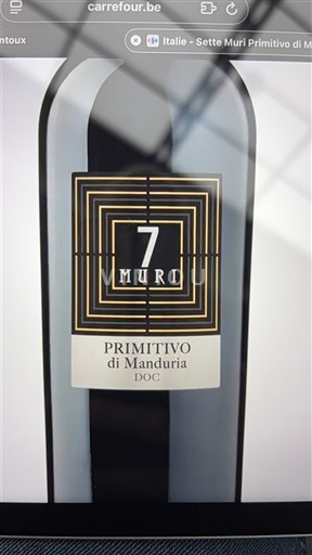 Pulia Primitivo di Manduria Sette Muri Jo Viti