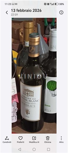 Vinhos Blanc sec Domaine Claud Blanc 2024 França Bordéus AOC