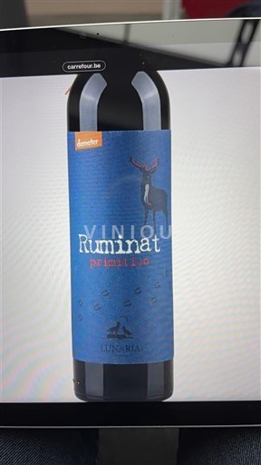 Verërat Rouge sec Ruminat Lunaria Non millésimé Itali Abruci Montepulçanoja e Abrucos DOC