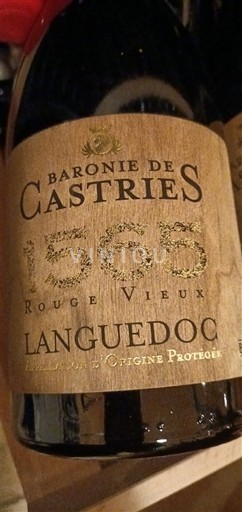 Лангедок Langdok Baronie de Castries 1565 Rouge Vieux 2020