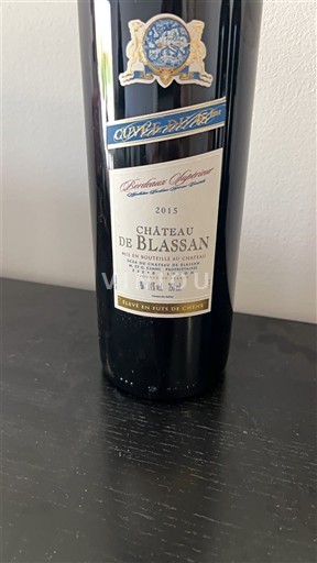 Bordeaux Bordeaux supérieur Château Blassan du 45ème parallèle 2015