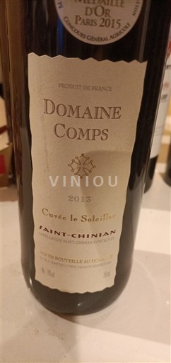 Languedok Saint-Chinian Domaine Comps le Soleiller 2013