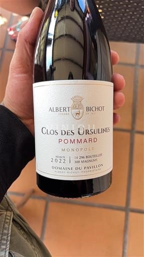 Burgundi Pommard Domaine Albert Bichot - Domaine du Pavillon Clos des Ursulines Monopole 2022