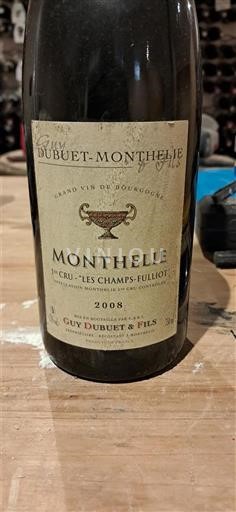 Burgundi Monthélie Premier Cru Guy Dubuet-Monthelie 1er Cru Les Champs Fulliot 2008