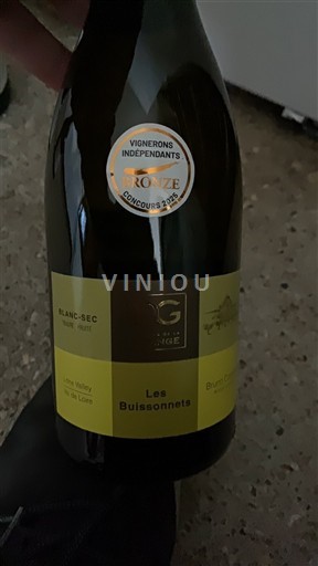 Verërat Blanc sec Les Buissonnetts Domaine L'Angevinière 2023 Francë Lugina e Luarës Anžu AOC