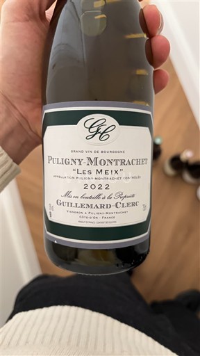 Burgundi Puligny-Montrachet Guillemard-Clerc Les Meix 2022