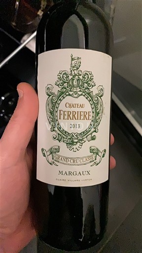 Rượu vang Rouge sec Château Ferrière 2013 Pháp Bordeaux Margaux AOC Grand Cru