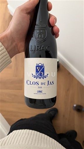 Verërat Rouge sec Clos du Jas 2019 Francë Lugina e Ronës Lirac AOC