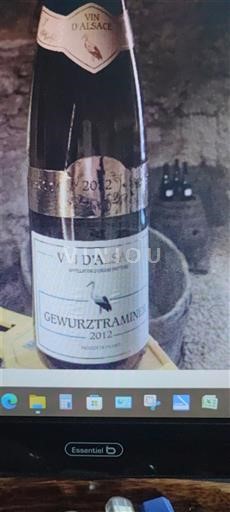 Viner Blanc sec Gewurztraminer Saint-Hippolyte 2012 Frankrike Alsace Vin de France