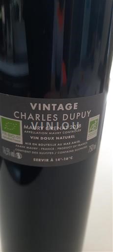 Ruzijon Maury Charles Dupuy Vintage 2018
