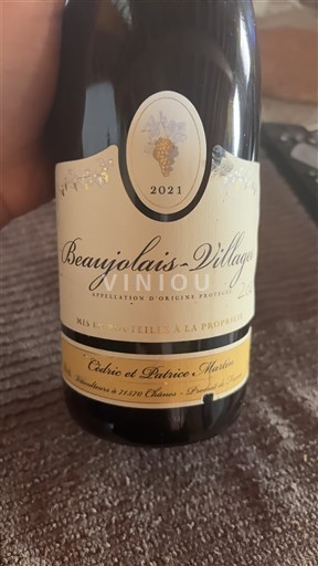 Beaujolais Beaujolais Villages Cédric et Patrice Martin 2021