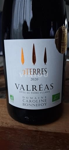 Rhônedalen Ikke spesifisert Domaine Caroline Bonnefoy 3 Terres 2020