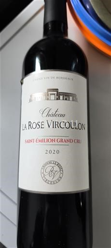 Bordo Сент-Емилион Гранд Кру Grand Cru Château La Rose Vircoulon 2020