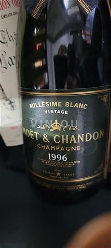 Musserende viner Blanc brut Millésime Blanc Moët & Chandon 1996 Frankrike Champagne AOC