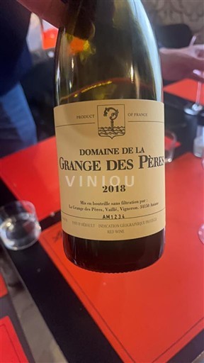 Languedok E paspecifikuar Domaine La Grange des Pères 2018