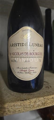 Вина Rouge sec Aristide Luneau 2017 Francuska Dolina Loare Сен-Никола-дe-Бургeј AOC