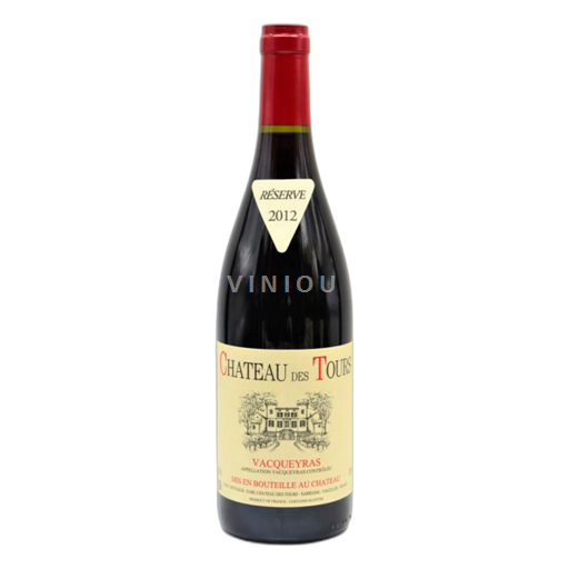 Rhône Valley Vacqueyras Château des Tours Réserve 2012