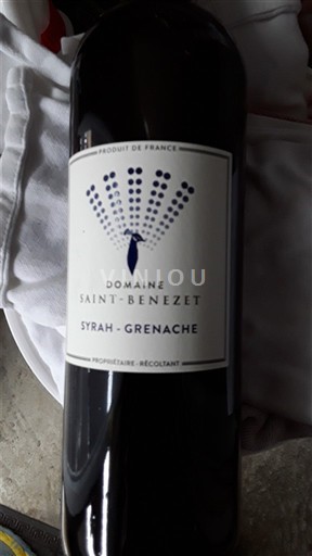 Lengdok dhe Rusionjë Vend e Oksonisë Domaine Saint-Benezet Syrah-Grenache Jo Viti