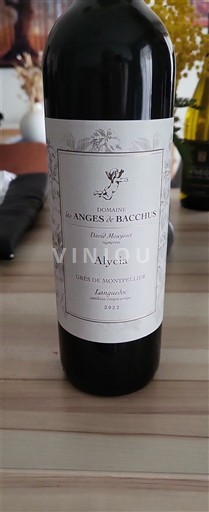 Vine Rouge sec Alycia Domaine Les Anges de Bacchus 2022 Frankrig Languedoc Grès de Montpellier AOC