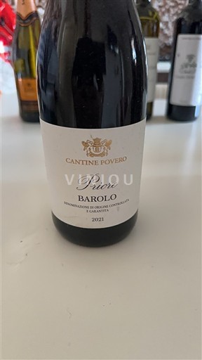 Vin Barolo Cantine Povero - Priore - 2019 - Avis, conseil