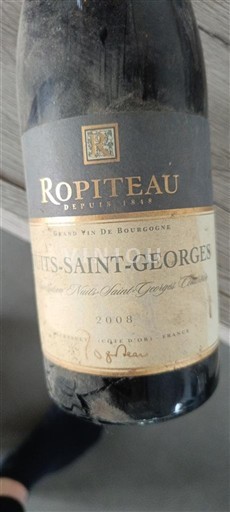 Burgundi Nuits-Sainte-Georges Ropiteau 2008
