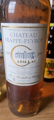 Bordeaux Cadillac Château Frappe-Peyrot 2005