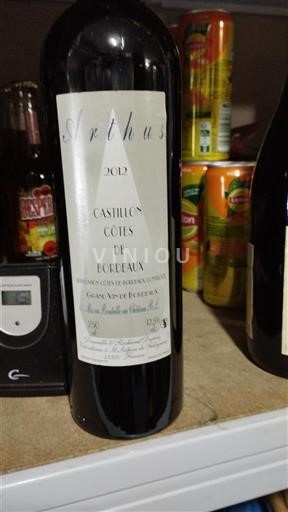 Bordoja Castillon-côtes-de-bordeaux Château Arthus 2012