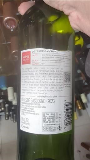 Вина Blanc sec Wine Society 2023 Франція Південний Захід Кот-де-Гасконь IGP