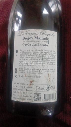 Savoie và Bugey Bugey Le Caveau Bugiste Manicle des Éboulis 2020