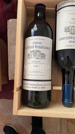 Bordeaux Médoc Château Le Breuil Renaissance Renaissance 2003