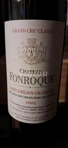 Bordo Сент-Емилион Гранд Кру Château Fonroque 2002