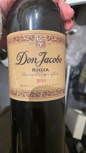 Verërat Rouge sec Gran Reserva Don Jacobo 2010 Spanjë La Rioja Rioja DO