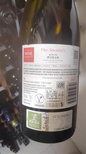 Verërat Blanc sec The Society's 2022 Spanjë La Rioja Rioja DO