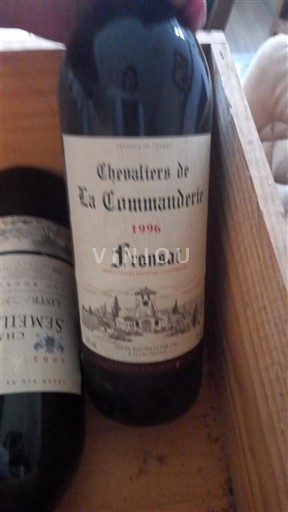 Bordoja Fronsac Chevaliers de La Commanderie 1996