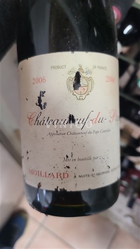 Вина Rouge sec Moillard 2006 Francuska Рона долина Шатонеф-дю-Пап AOC