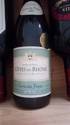 Rhônedalen Côtes-du-rhône Caves des Papes 2000