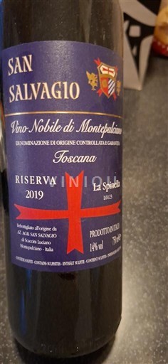 Toskana Вино Нобиле ди Монтепулчано San Salvagio La Spinella 2019