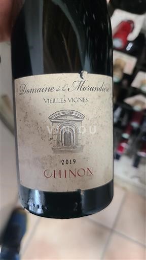 Viner Rouge sec Vielles Vignes Domaine La Morandière 2019 Frankrike Loiredalen Chinon AOC