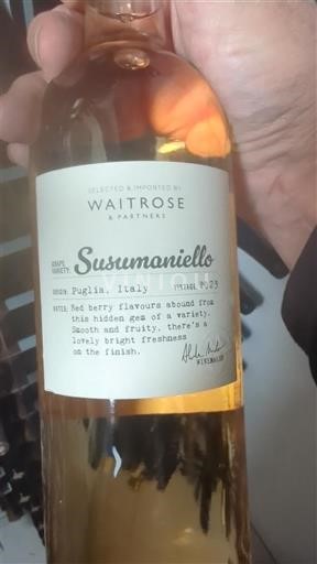 Pouilles Waitrose Susumaniello 2023