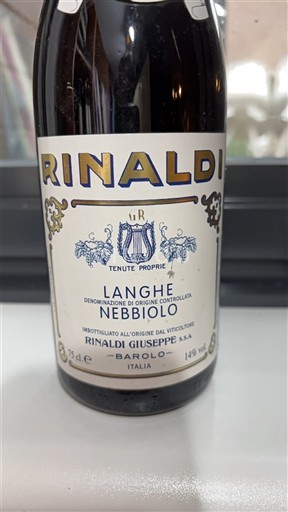 Viinit Rouge sec Rinaldi Giuseppe 2017 Italia Piemonte Langhe DOC