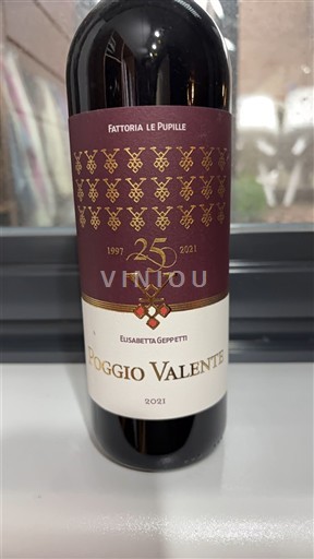 Toskana Nespecificirano Fattoria Le Pupille Poggio Valente 2021