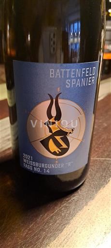 Rheinhessen Battenfeld Spanier Weissburgunder 'R' Fass No. 14 2021