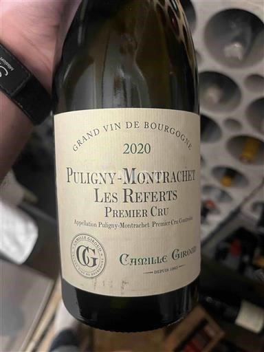 Burgundi Puligny-Montrachet Premier Cru Camille Giroud Les Referts 2020