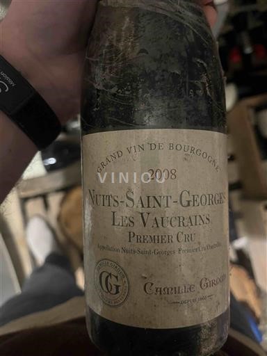 Burgundi Nuits-Sainte-Georges Premier Cru Camille Giroud Les Vaucrains 2008