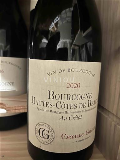 Burgund Hautes Côtes de Beaune Camille Giroud Au Crétot 2020