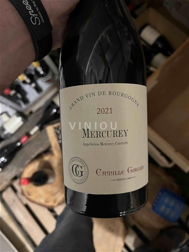 Viner Rouge sec Camille Giroud 2021 Frankrike Burgund Mercurey AOC