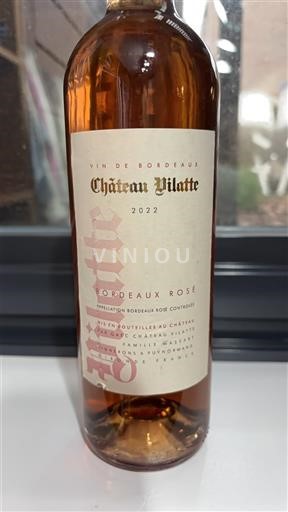 Viner Rosé sec Château Vilatte 2022 Frankrike Bordeaux Bordeaux rosé AOC