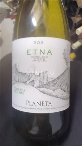 Viner Blanc sec Contrada Sciaranuova Planeta 2021 Italia Sicilia Etna DOC