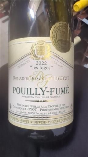 Lugina e Luarës Pouilly-fumé Domaine Dominique Guyot Les Loges 2022